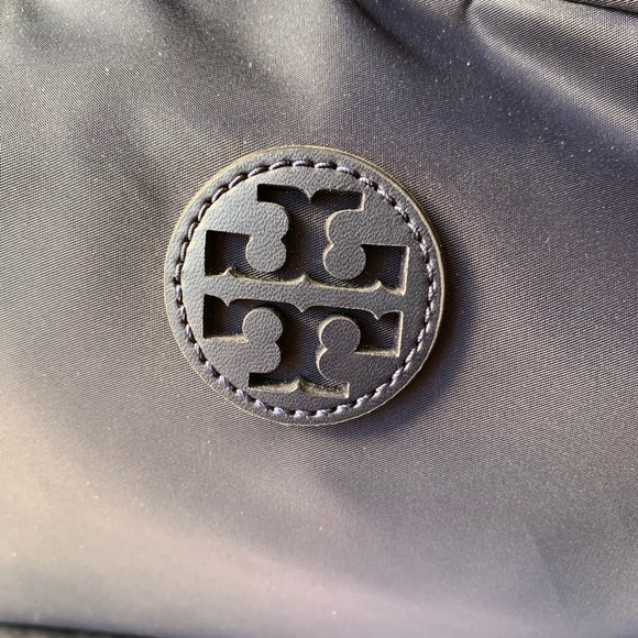Tory Burch Ella Backpack Navy Blue Nylon - Picture 4 of 12